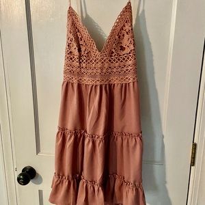 NWOT Mauve Lace Dress